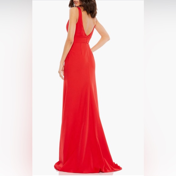 Mac Duggal - Bow Shoulder V Neck - Size 14 - Picture 3 of 5